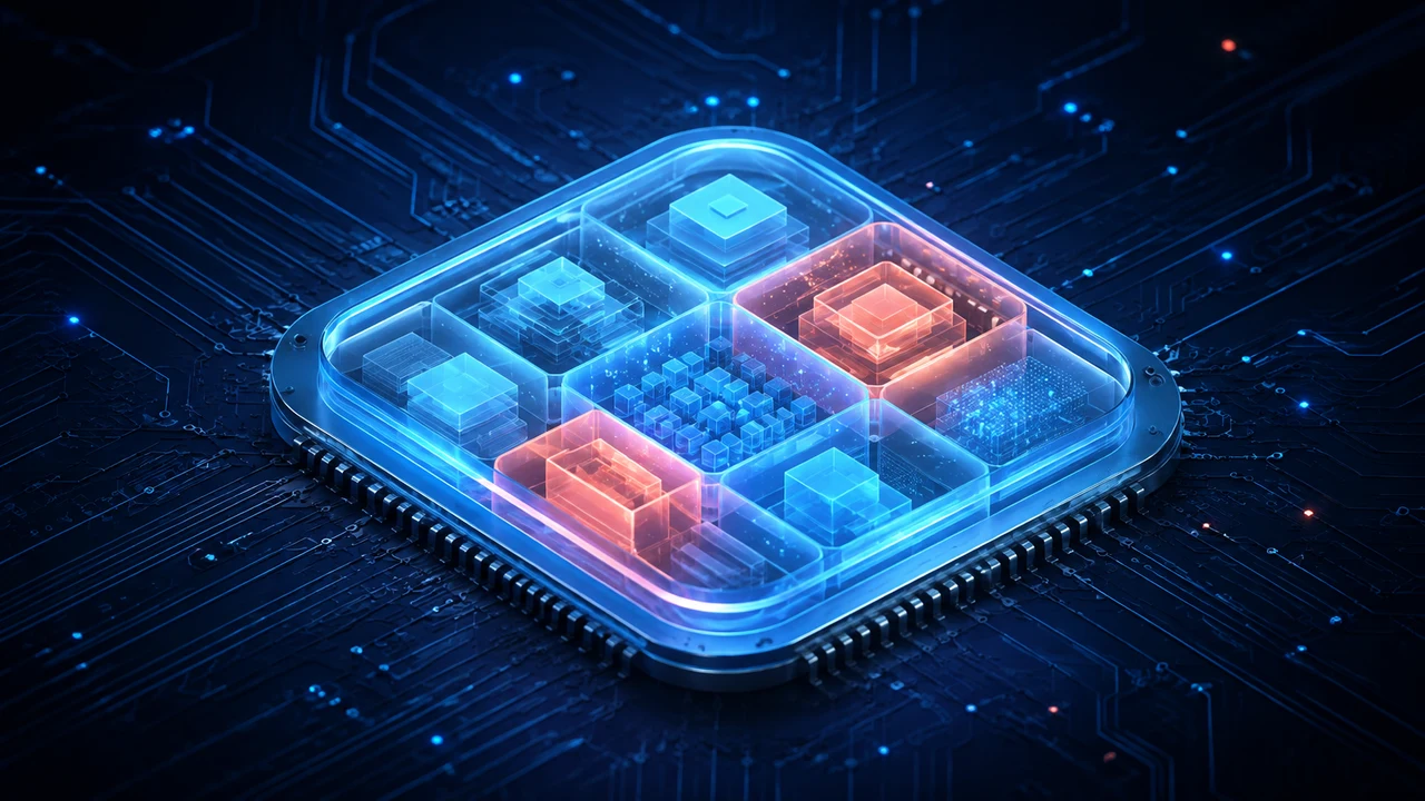 A protected electronic module with isolated compartments for digital applications